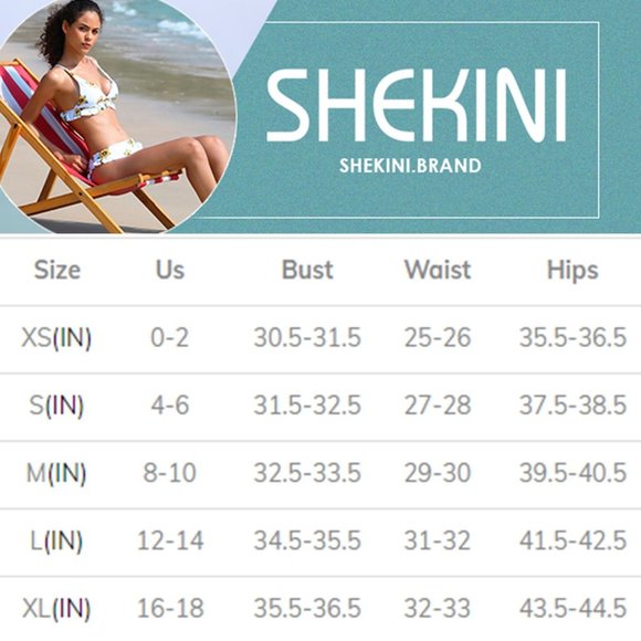 SHEKINI Tropical Floral Halter Bikini with Reversable Bottom!! NEW WITH… - Picture 12 of 16